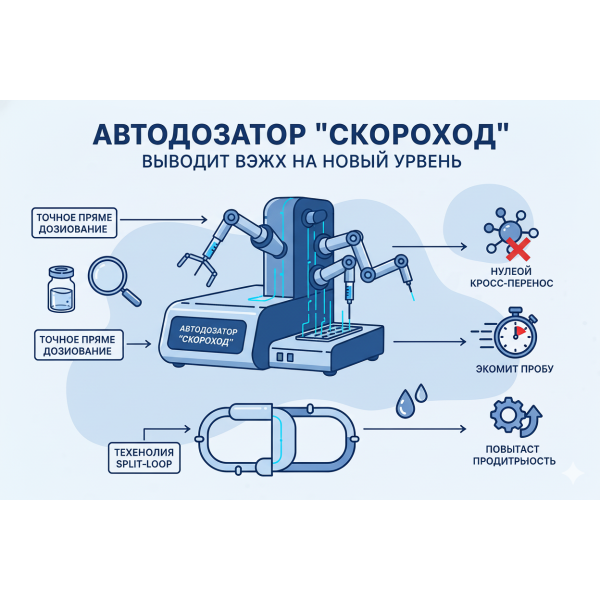 Схема прямого дозирования Split-Loop в автодозаторе "Скороход": скорость, точность и нулевой кросс-перенос