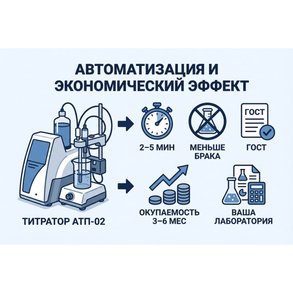 Как автоматический титратор АТП-02 снижает затраты и окупается за несколько месяцев